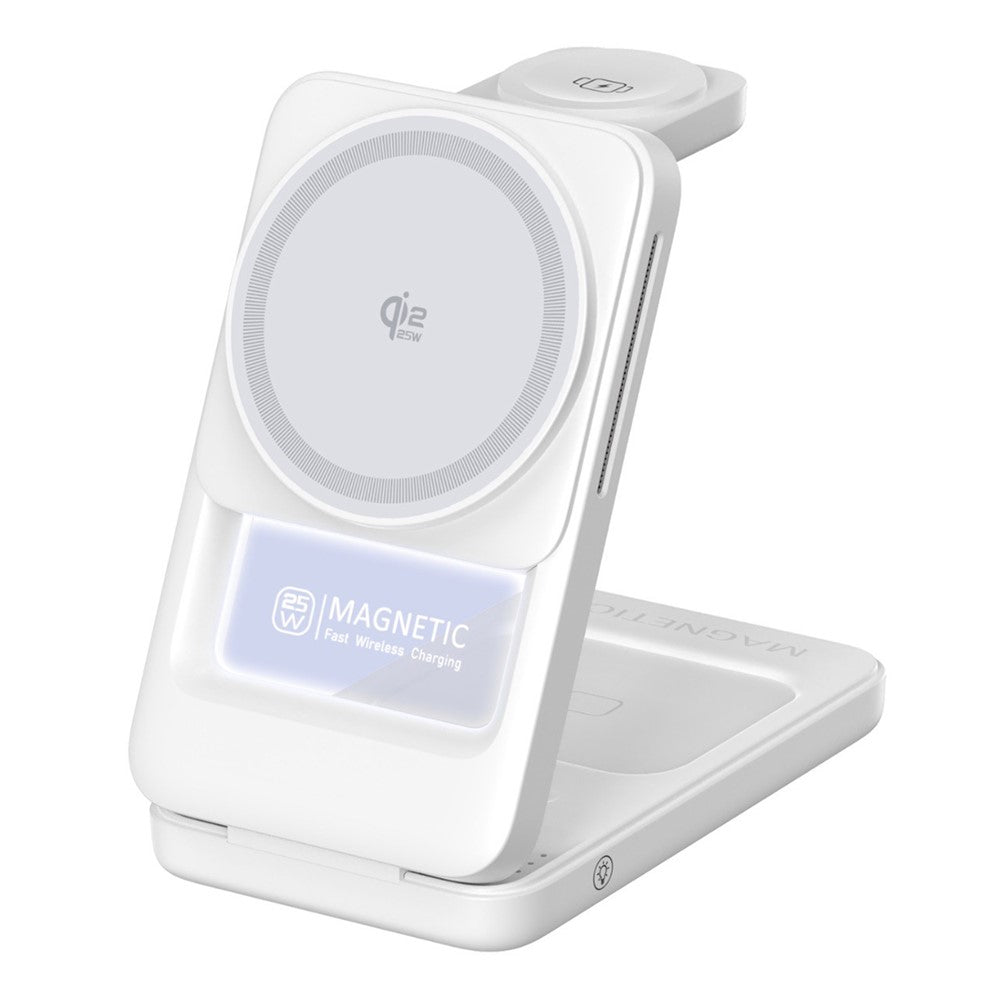 Q29 3-i-1 magnetisk trådløs oplader Qi2.2 25W hurtigopladning foldbar opladestation