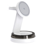 Q36-A 3-i-1 magnetisk trådløs oplader Qi2.2 25W hurtigopladning desktopstander til iPhone Apple Watch AirPods