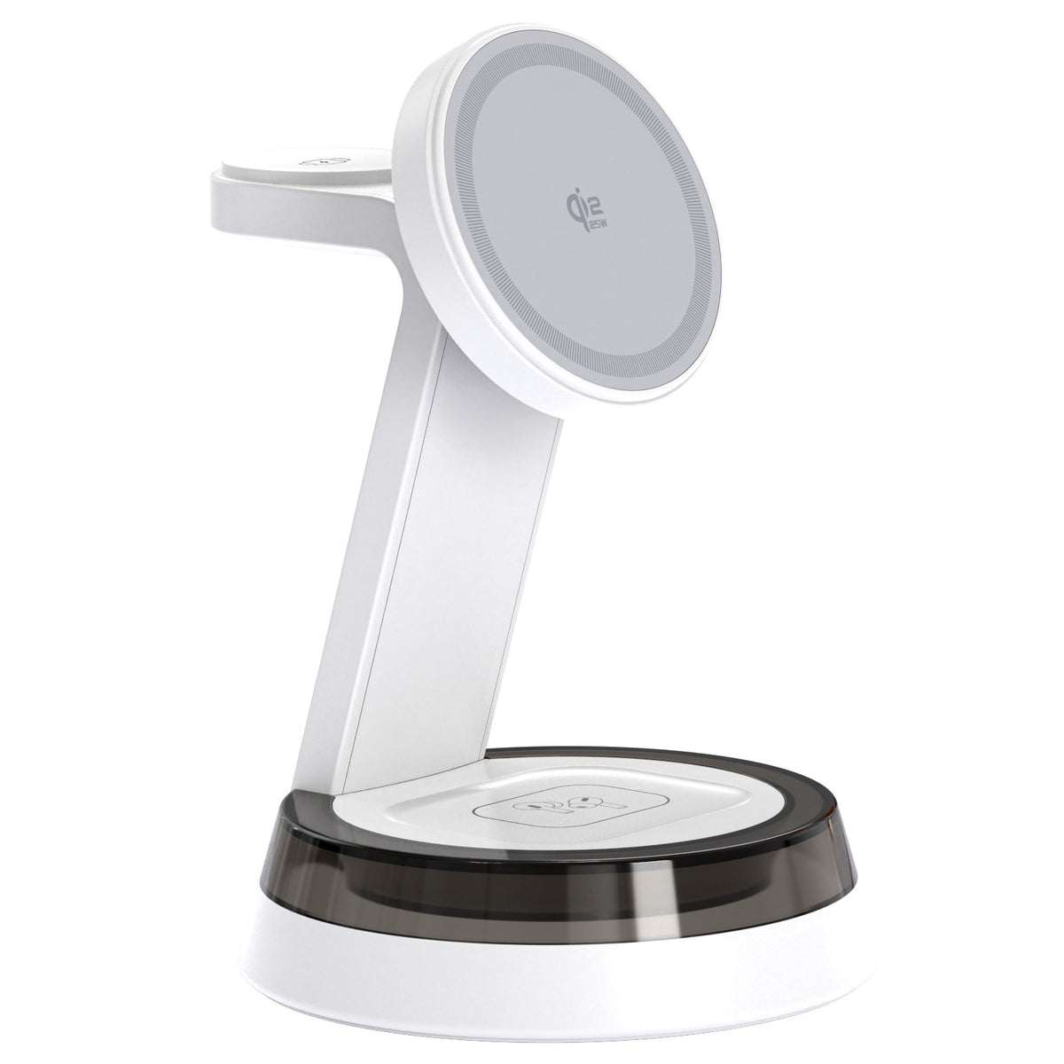 Q36-A 3 in 1 Magnetic Wireless Charger Qi2.2 25W Fast Charging Desktop Stand for iPhone Apple Watch AirPods
