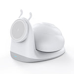W11 Snegl Design Magnetisk Trådløs Oplader 15W Hurtig Opladningsstander med Natlys