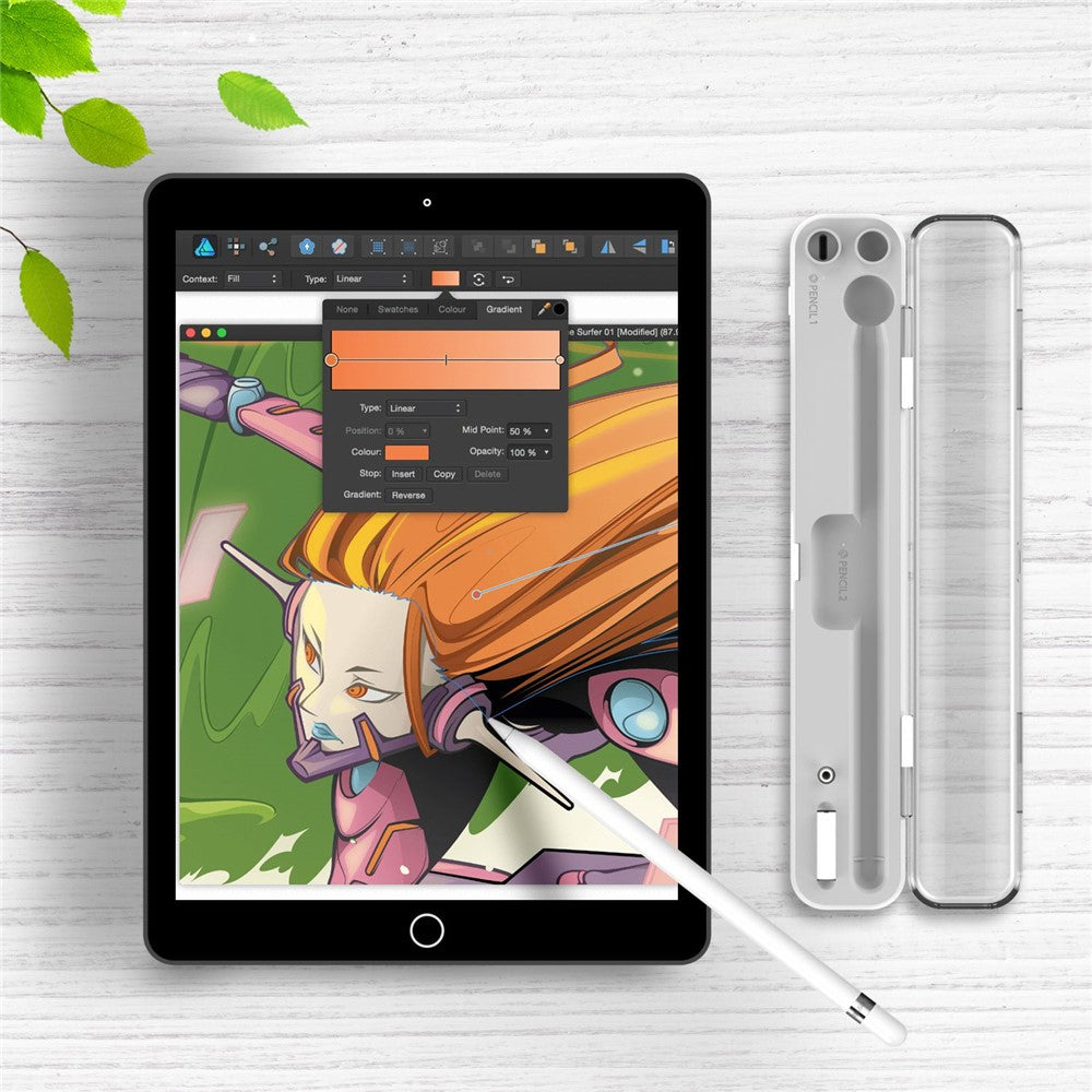 For Apple Pencil (2nd Generation) / (1st Generation) Charger 2 in 1 Wireless / Wired Charging Box Built-In Battery