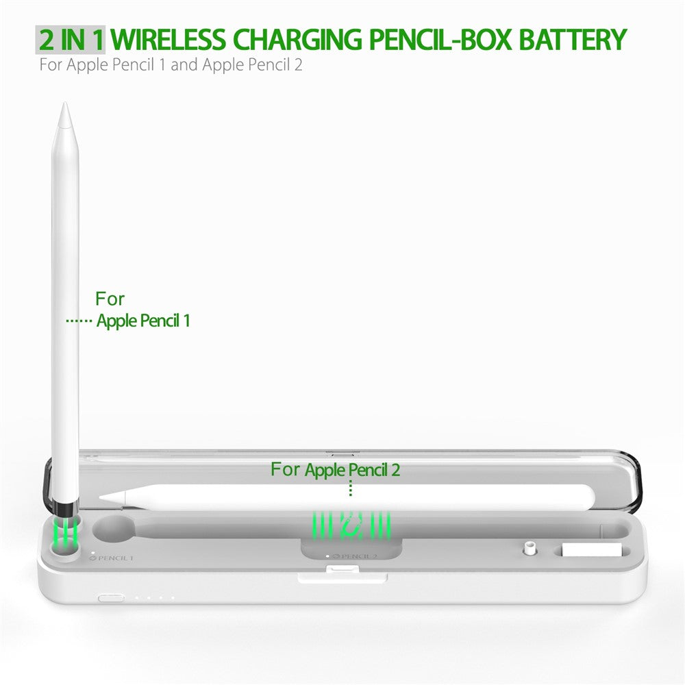 Til Apple Pencil (2. generation) / (1. generation) Oplader 2-i-1 Trådløs / Kablet Opladningsboks Indbygget Batteri
