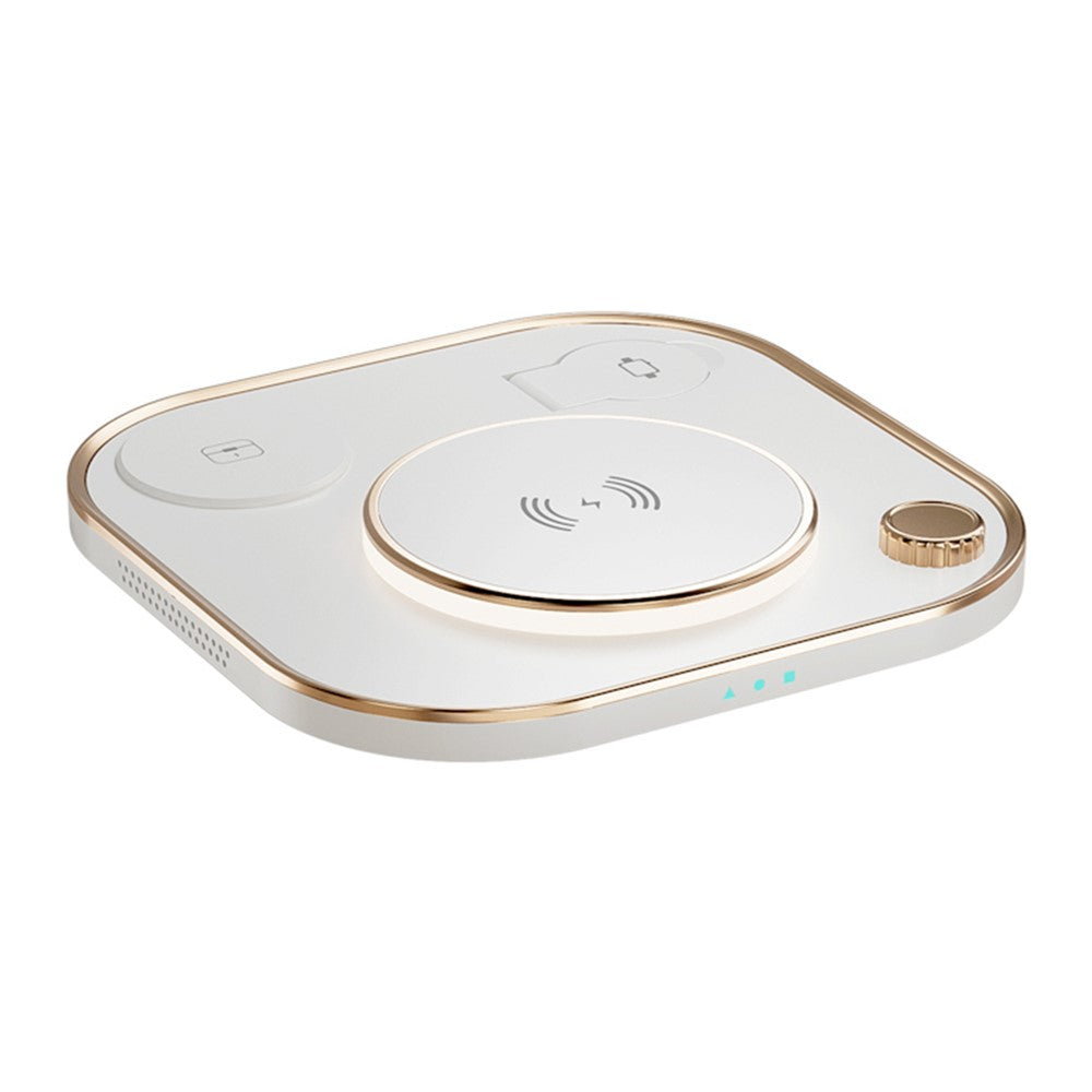X3 15W Fast Charging 3-in-1 Wireless Charger for Mobile Phones, Watches, Headset Cordless Charging Pad (Basic Version)