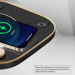 X3 15W Fast Charging 3-in-1 Wireless Charger for Mobile Phones, Watches, Headset Cordless Charging Pad (Basic Version)