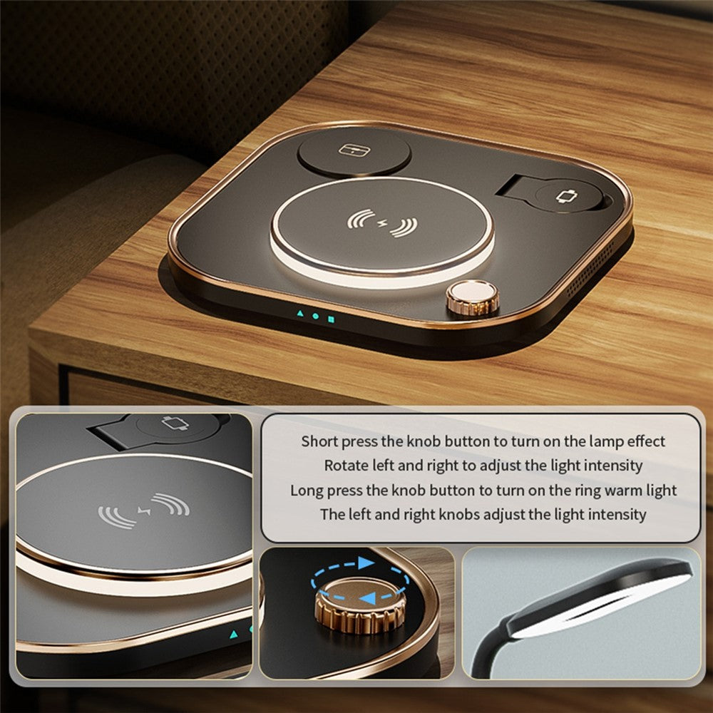 X3 15W Fast Charging 3-in-1 Wireless Charger for Mobile Phones, Watches, Headset Cordless Charging Pad (Basic Version)