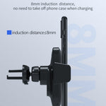 X11 3-akset trådløs biloplader 15W hurtigopladende telefonholder med udluftningsholder, instrumentbrætstativ, QC3.0 cigarettænderoplader