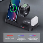 B-19 4-in-1 Folding Wireless Charger Portable Phone Charger with Indicator for Headset, Watch Charging Stand (Only for Samsung Watch)