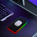 Car 15W Cellphone Wireless Charger Ambient Light Charging Pad Non-Slip Mat with 1m USB Cable