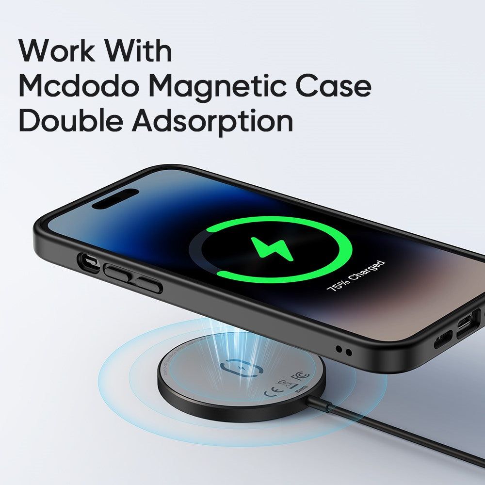 MCDODO CH-4360 MDD Wireless Charger Ultra-thin Charging Pad Cell Phone Safe Charger