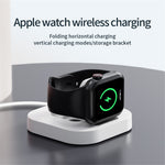 JJT-A56 For Apple Watch Series 1-8 Foldable Smartwatch Charger Mini Magnetic Wireless Charging Pad