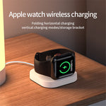 JJT-A56 For Apple Watch Series 1-8 Foldable Smartwatch Charger Mini Magnetic Wireless Charging Pad