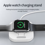 JJT-A56 For Apple Watch Series 1-8 Foldable Smartwatch Charger Mini Magnetic Wireless Charging Pad