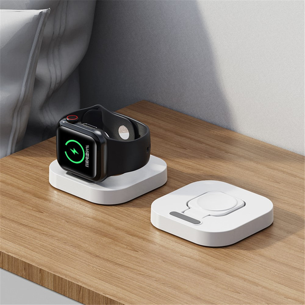 JJT-A56 For Apple Watch Series 1-8 Foldable Smartwatch Charger Mini Magnetic Wireless Charging Pad