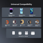 V18 3-in-1 Magnetic Wireless Charger Folding Cell Phone Charging Stand for Earbuds, Smart Watch