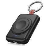 A-04 Bærbar Mini Trådløs Oplader til Apple Watch Series 1800mAh Powerbank med Ringlås