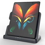 GY-Q10B 3 in 1 Wireless Charging Station 15W Fast Charger Stand for Samsung Galaxy Watch / Qi-enabled Phone / Earbuds