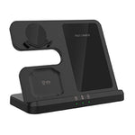GY-Q10B 3 in 1 Wireless Charging Station 15W Fast Charger Stand for Samsung Galaxy Watch / Qi-enabled Phone / Earbuds