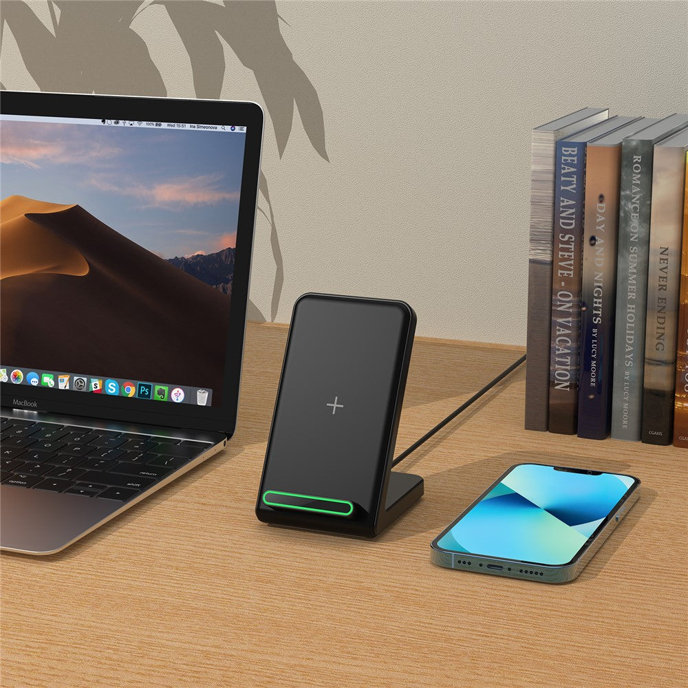 YF-F3 15W Fast Wireless Charging Stand Mobile Phone Desktop Cordless Charger (CE, FCC)