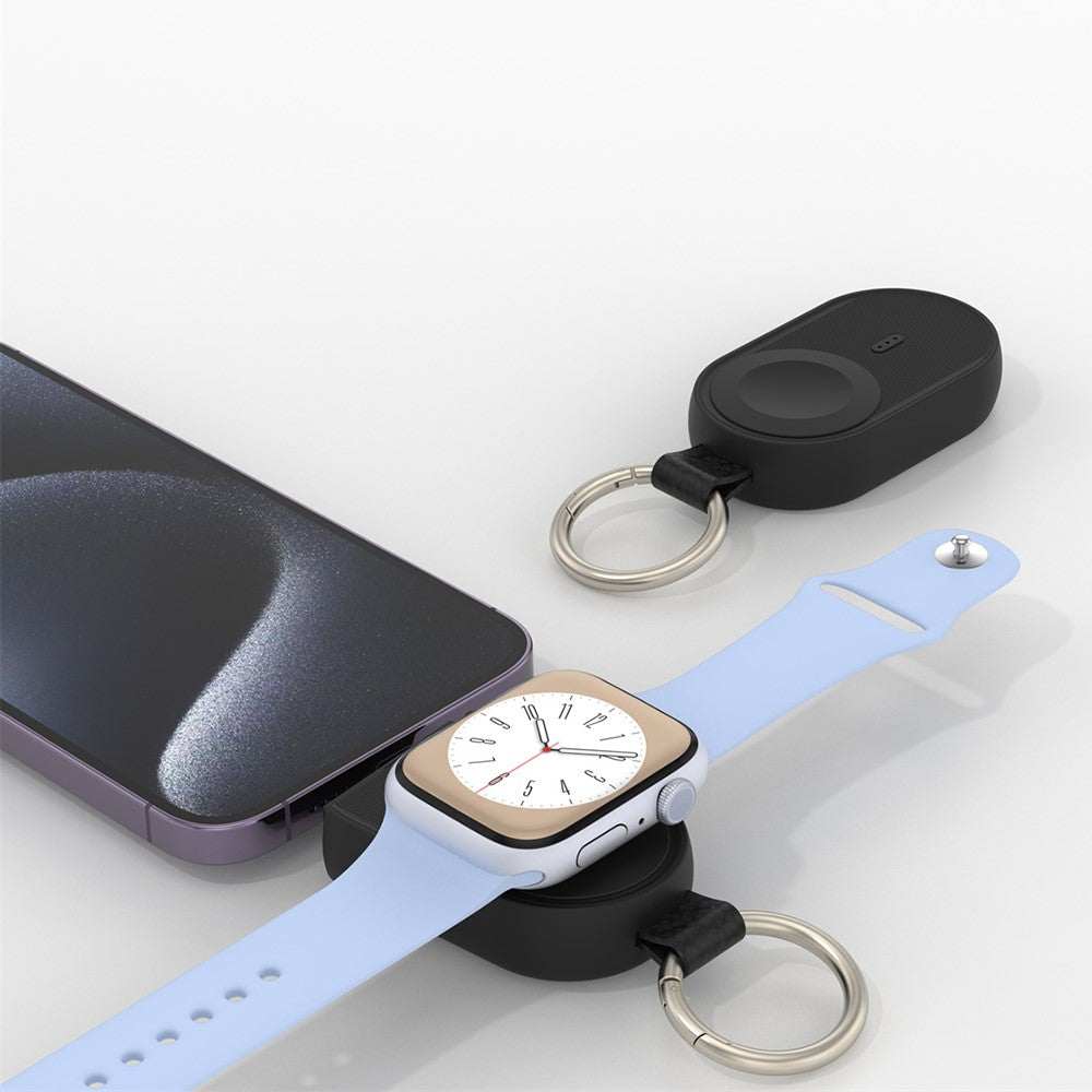 U20 bærbar 1200mAh-powerbank til Apple Watch serie 1-9, magnetisk trådløs oplader