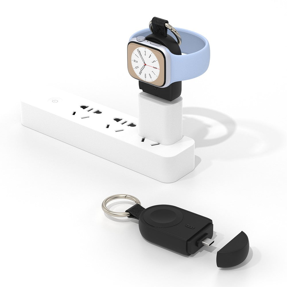 U20 bærbar 1200mAh-powerbank til Apple Watch serie 1-9, magnetisk trådløs oplader