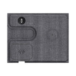GY-17AIR 3-in-1 PU Leather Foldable Wireless Charger Phone Watch Earphone Charging Stand