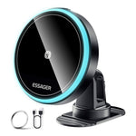 ESSAGER Magnetic Wireless Charger Car Mount Cell Phone Bracket Holder Charger