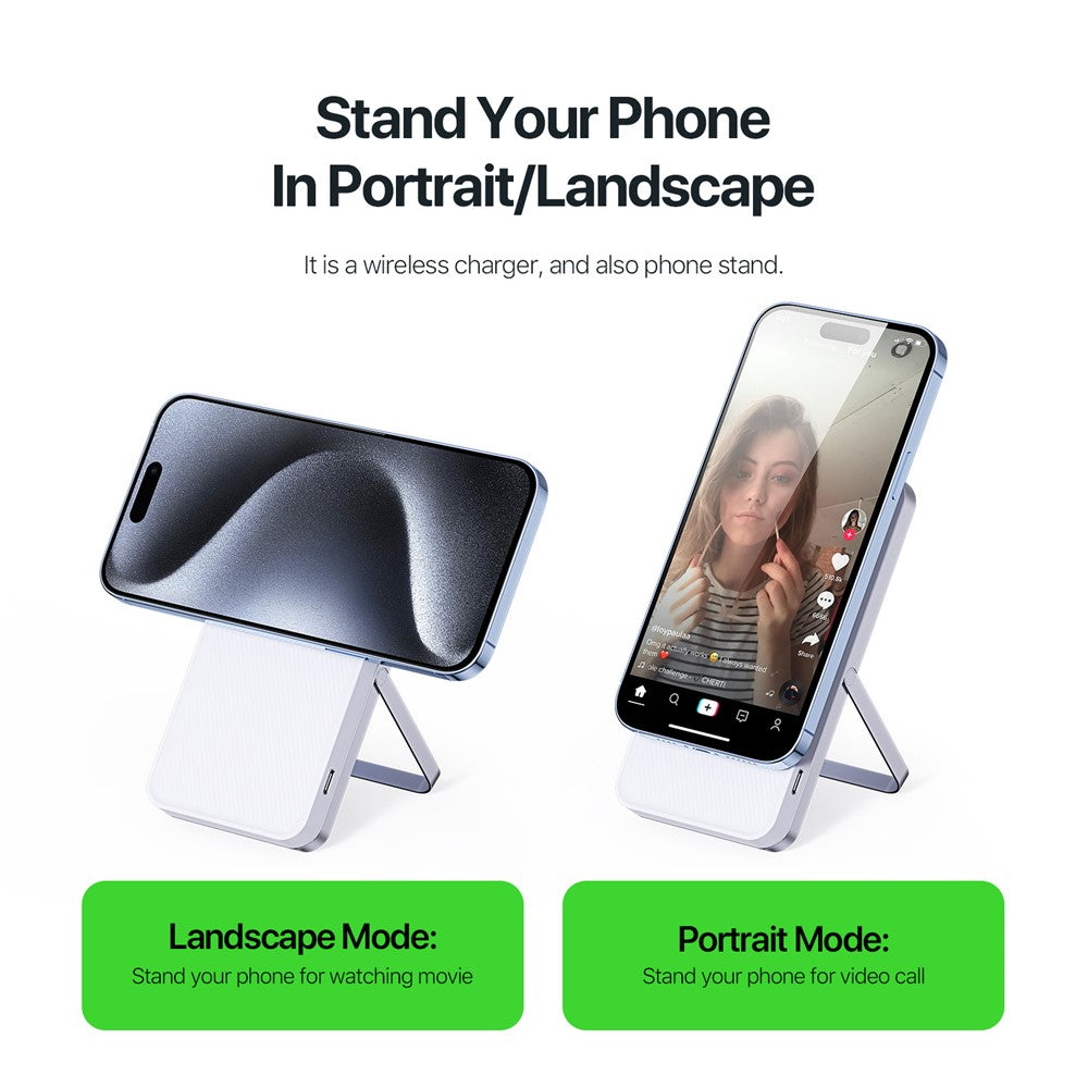 DUZZONA W19 15W trådlös laddare för iPhone 16-serien / Apple Watch 10 / AirPods 4 3-i-1 glidande laddningsstation