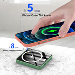 E30 10000mAh Magnetic Wireless Power Bank Mini External Battery Pack for iPhone 12 / 13 Series Support 20W PD Fast Charging