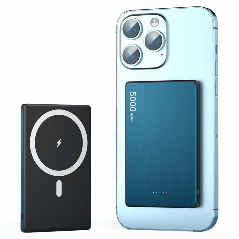FLOVEME Magnetisk Powerbank 5000mAh PD 20W Trådløs Ultratynd Batteripakke