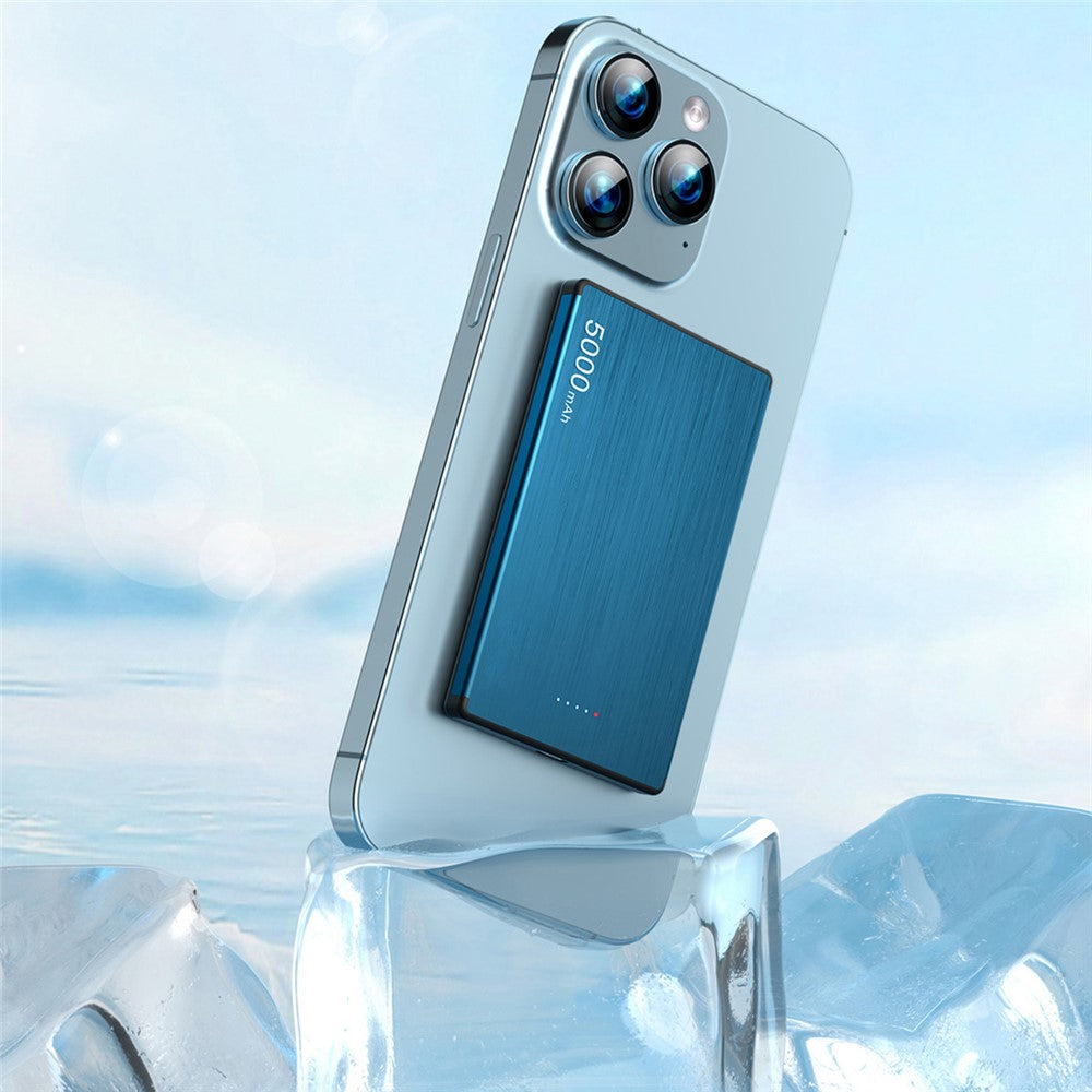 FLOVEME Magnetisk Powerbank 5000mAh PD 20W Trådløs Ultratynd Batteripakke