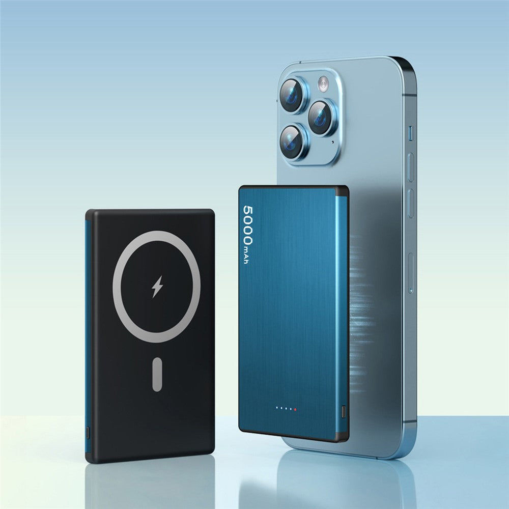 FLOVEME Magnetisk Powerbank 5000mAh PD 20W Trådløs Ultratynd Batteripakke