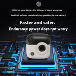 E49 10000mAh Power Bank Camera-Shaped Magnetic Wireless Charger Phone External Battery Pack