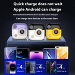 E49 10000mAh Power Bank Camera-Shaped Magnetic Wireless Charger Phone External Battery Pack