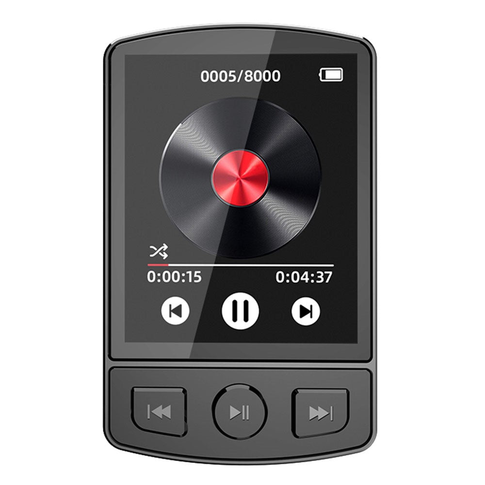 MP3-07 Bærbar Bluetooth-kompatibel MP3 Musikafspiller FM-radio 1,77-tommer skærm Video MP4-afspiller