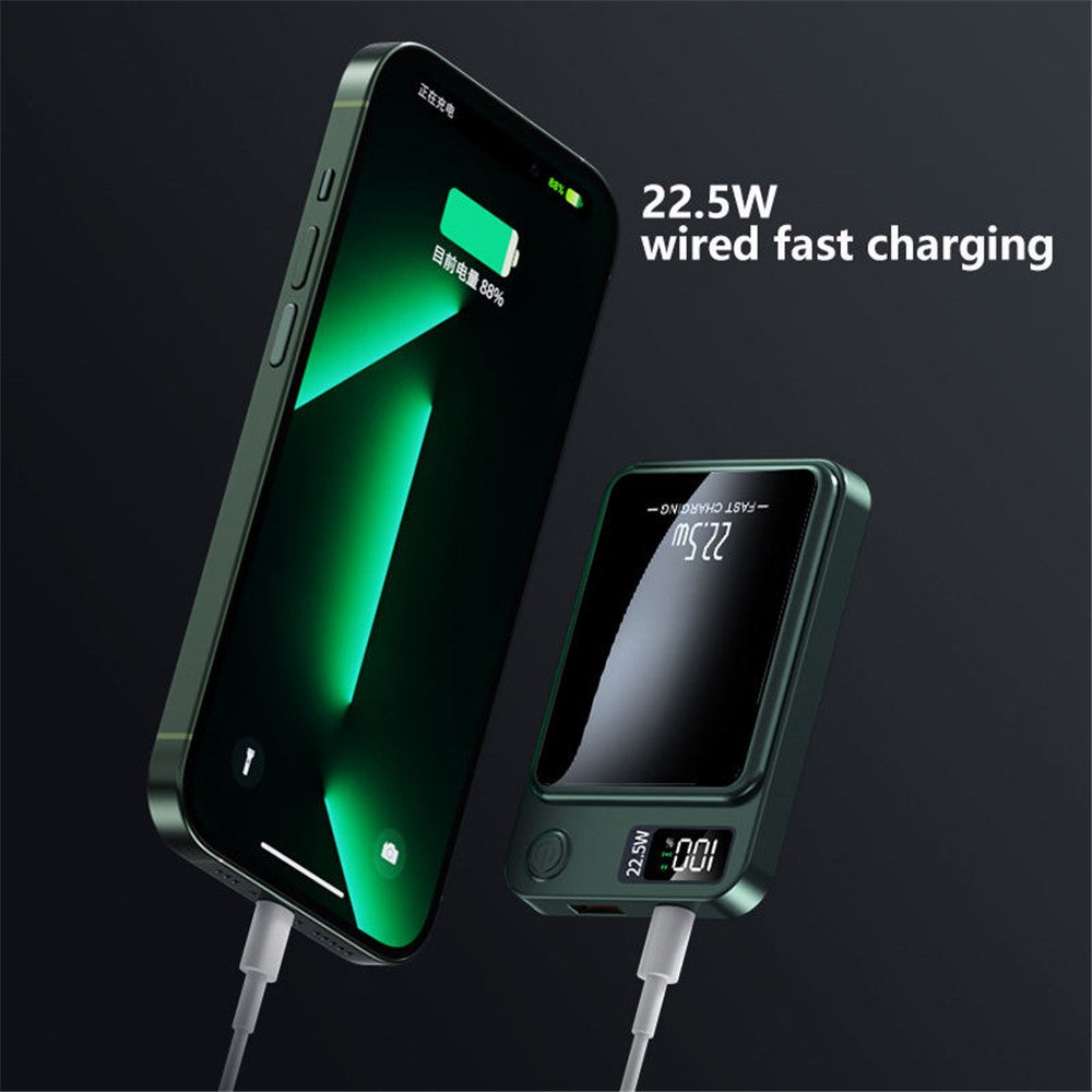 W-146 22.5W 5000mAh Power Bank Magnetic Wireless Charger Phone External Battery Pack