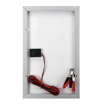 10W 12V Solcellebatterioplader med 20A Controller til Køretøj, Portåbner, Elektrisk Hegn
