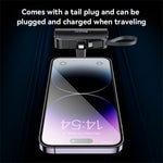 YESIDO YP68 5000mAh 5000mAh iP Plug Mini Power Bank with Built-In Type-C Cable and Hidden Bracket