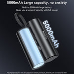 YESIDO YP68 5000mAh 5000mAh iP Plug Mini Power Bank with Built-In Type-C Cable and Hidden Bracket