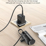 YESIDO YP68 5000mAh 5000mAh iP Plug Mini Power Bank with Built-In Type-C Cable and Hidden Bracket