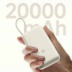 XIAOMI PB2030MI Portable Phone Charger 20000mAh 33W Power Bank with Built-In USB-C Cable (Chinese Version)