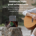 YESIDO YP63 50000mAh Power Bank 3 Type-C 3 USB-A Output Porte Digitalt Display Telefonoplader
