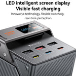 YESIDO YP63 50000mAh Power Bank 3 Type-C 3 USB-A Output Porte Digitalt Display Telefonoplader