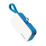 MOMAX 1-Power Mini Pop Art Portable Charger With Built-In Cable For USB C 5000mAh 20W Fast Charging 3 Port Power Bank