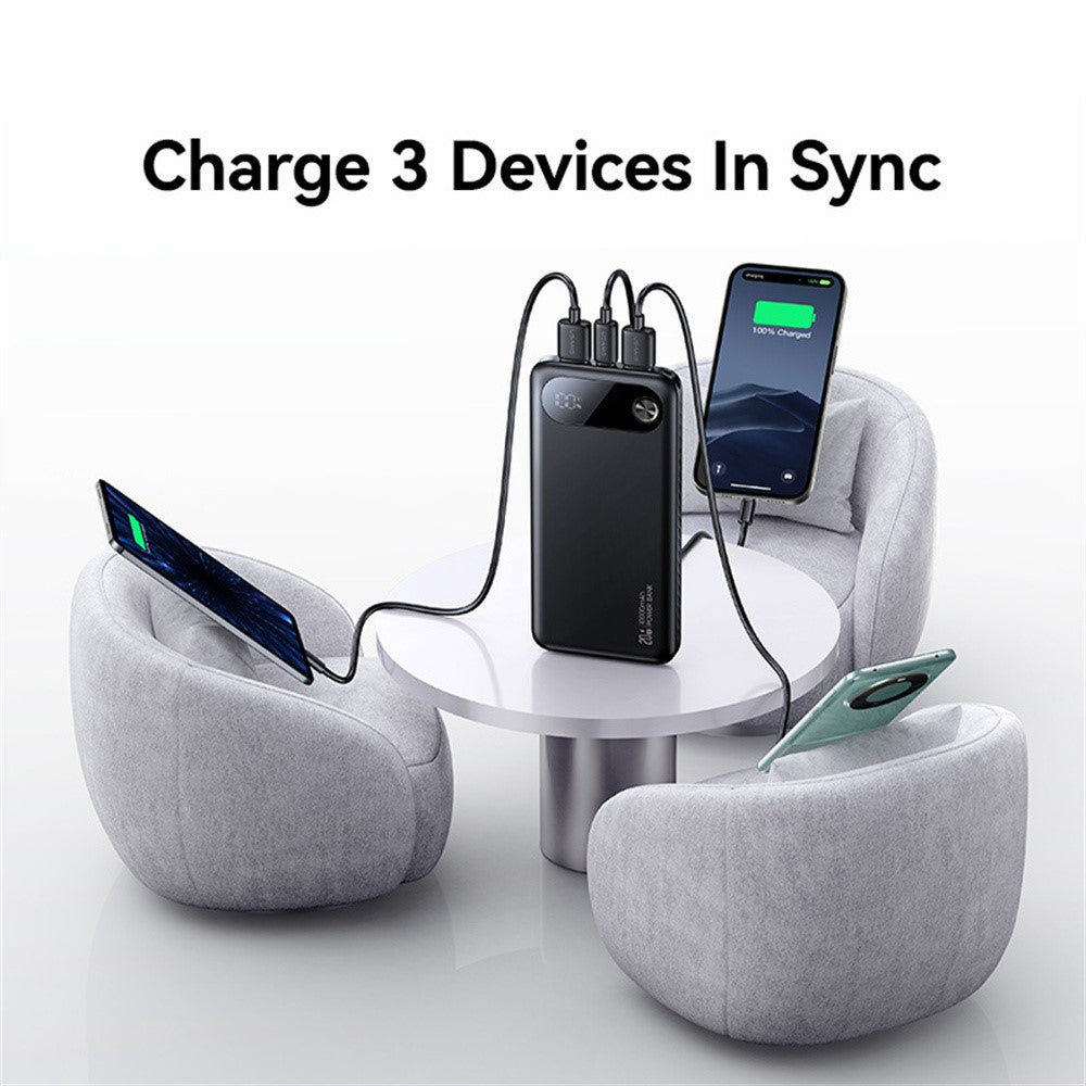 USAMS CD249 PD 20W Power Bank 10000mAh Fast Charging Battery Pack with Digital Display