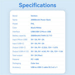 VENTION FHL Series 20000mAh Power Bank 22.5W Digital Display Smartphone Tablet Charger
