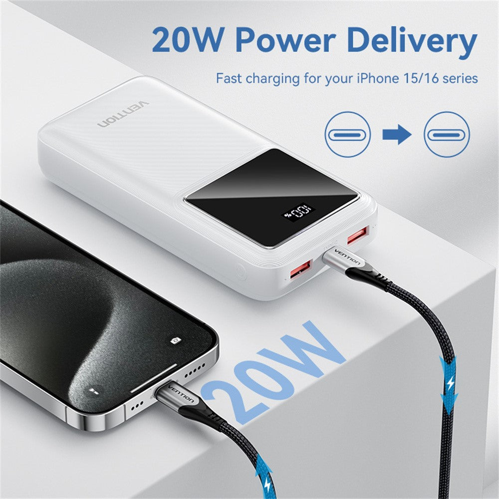 VENTION FHL Series 20000mAh Power Bank 22.5W Digital Display Smartphone Tablet Charger