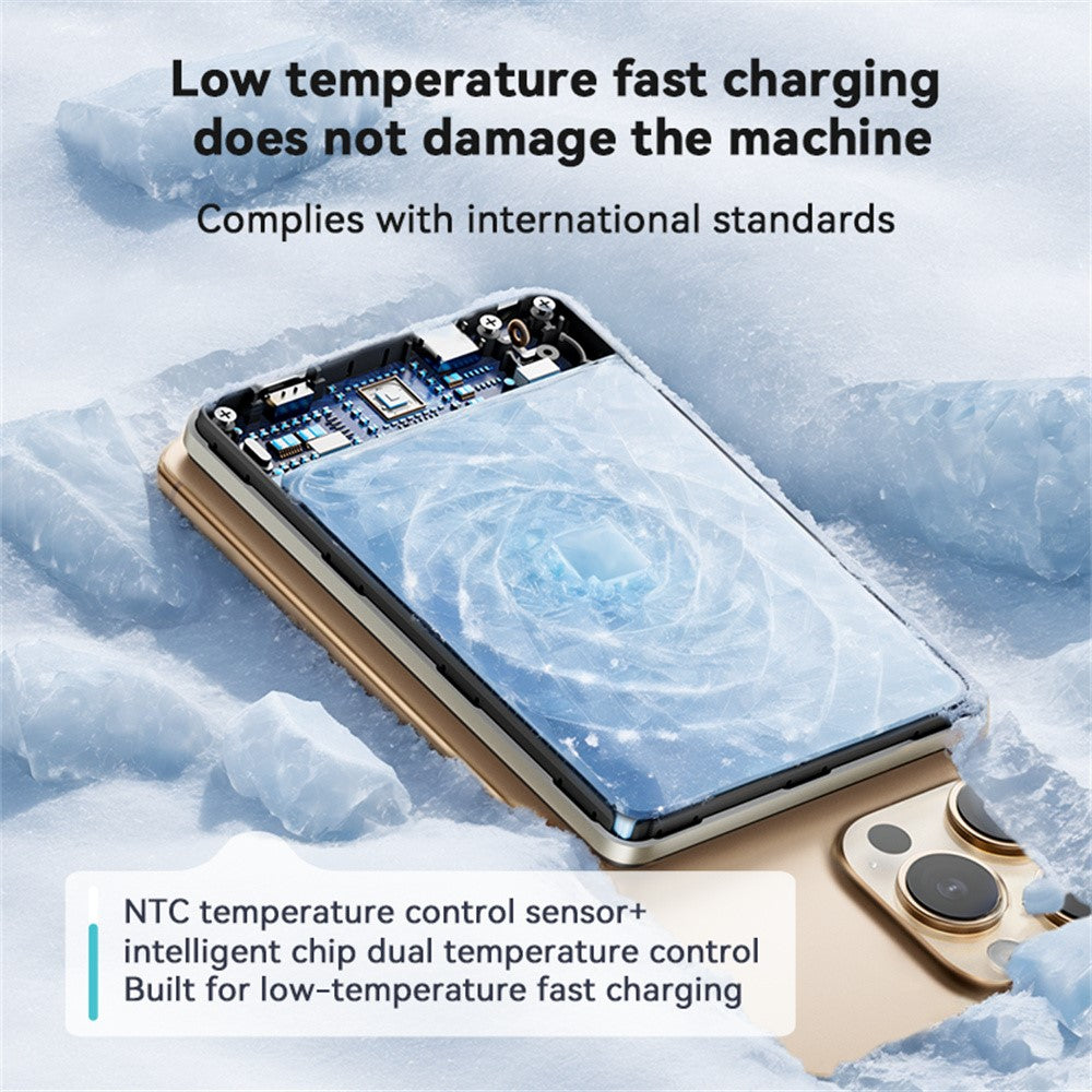 KUULAA KL-YD75 15W Magnetisk Trådløs Opladning 10000mAh Powerbank Telefonoplader