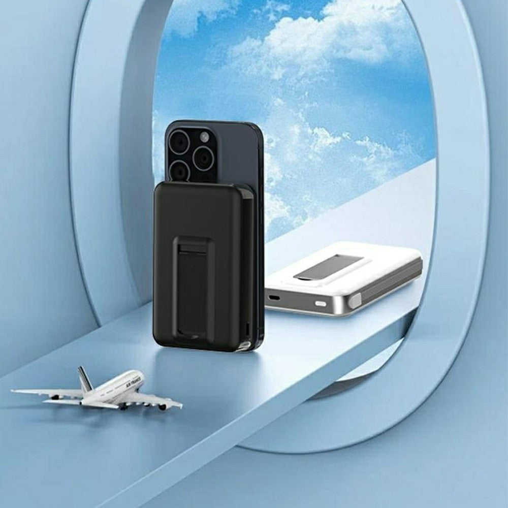 M02A 10000mAh PD 35W Snabbladdande Bärbar Powerbank 15W Qi2 Magnetisk Trådlös Laddare med Stativ