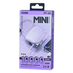 REMAX FP-38 10000mAh Power Bank QC 22.5W Fast Charging Portable Charger with Built-in Cable