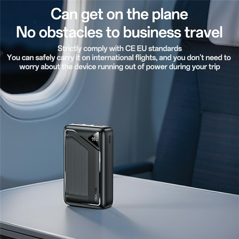 YESIDO YP83 20000mAh Powerbank Digital Display 22.5W Snabbladdande Bärbar Laddare